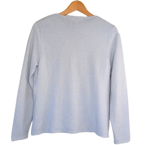 Escada Vintage 100% Cashmere Preppy Old Money Embroidered 2 Piece Cardigan - Picture 3 of 15